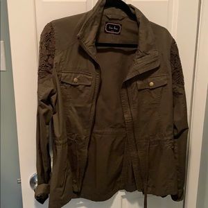 Dark green utility jacket